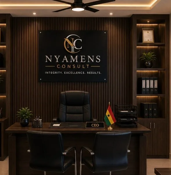 Inside the Nyamens Consult office
